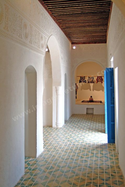 Pièce intérieure du Houch, maison traditionnelle djerbienne - Ile de Djerba