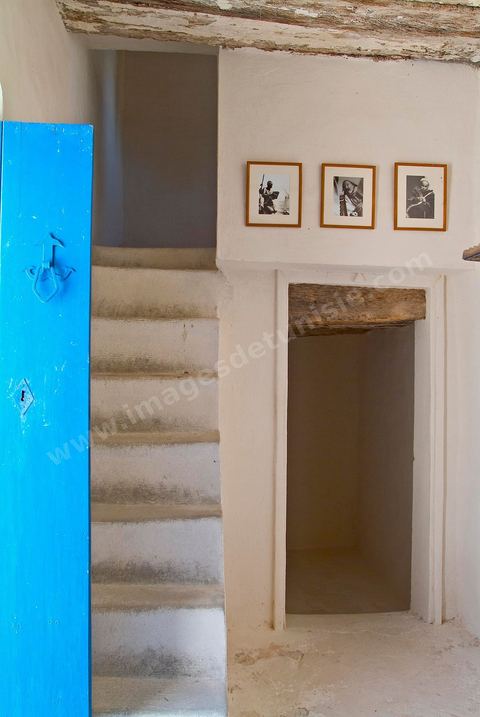 Pièce intérieure du Houch, maison traditionnelle djerbienne - Ile de Djerba
