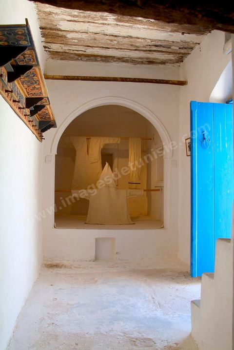 Pièce intérieure du Houch, maison traditionnelle djerbienne - Ile de Djerba