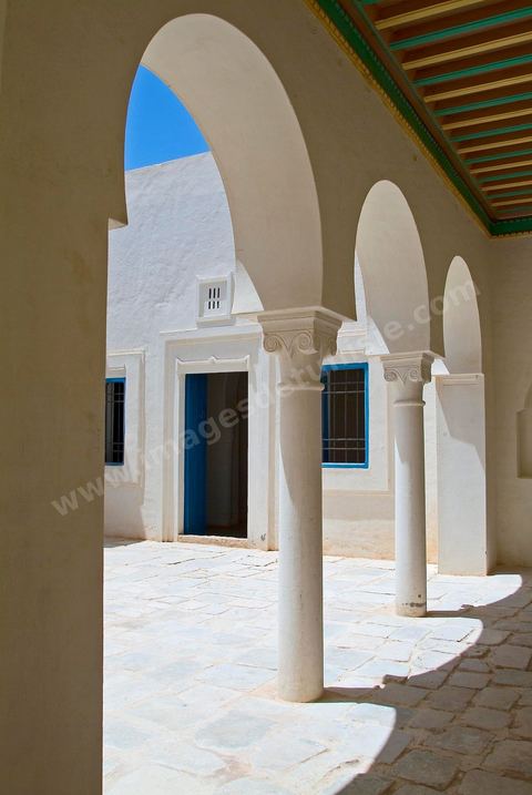 Patio du Houch, maison traditionnelle djerbienne - Ile de Djerba