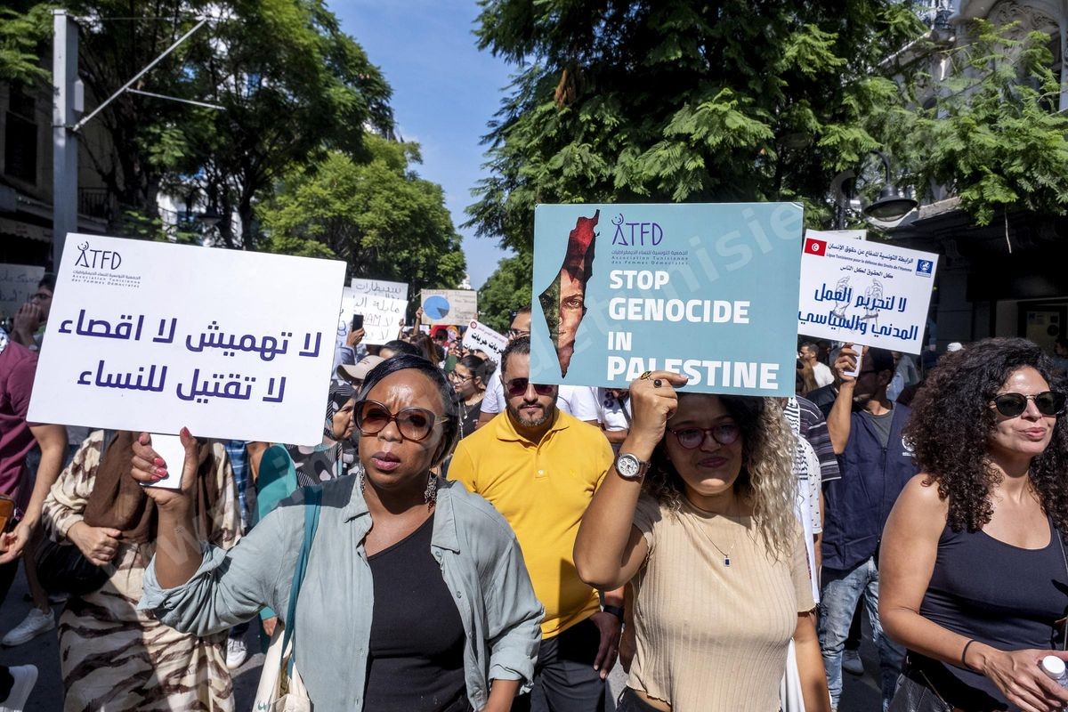 Manifestation contre le pouvoir de Kaïs Saïed à Tunis 17102026