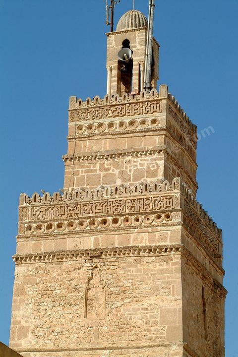 Minaret de la Grande mosquée au coeur de la medina de Sfax