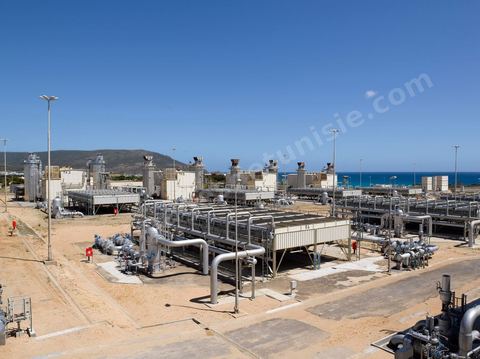 Station de compression de gaz  El Haouaria - Reseau de transport du Gaz entre la Libye et Italie