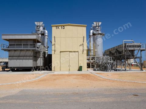 Station de compression de gaz  El Haouaria - Reseau de transport du Gaz entre la Libye et Italie