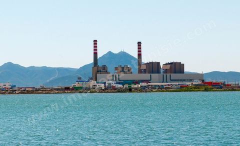 Canal de Radès et Centrale Electrique thermique de la STEG à Radés