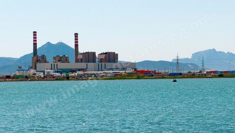 Canal de Radès et Centrale Electrique thermique de la STEG à Radés