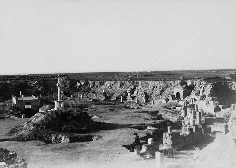 L'amphithéâtre romain de  Carthage - tirage photo original