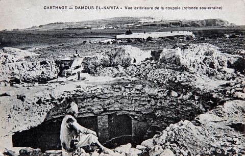 Ruines de la Basilique Damous El Karita à Carthage - Carte postale ancienne Tunisie