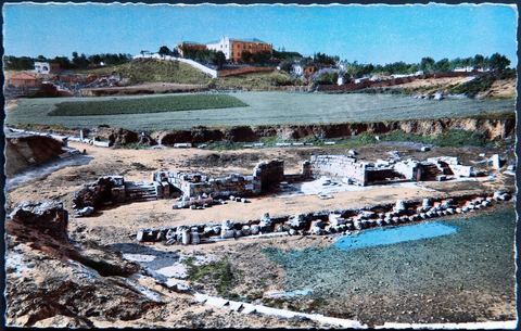 Les ruines romaines de l'odéon de Carthage - Carte postale ancienne Tunisie