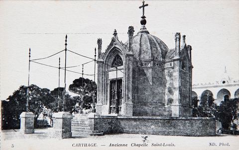 Carthage - Ancienes Chapelle Saint-Louis - Carte postale ancienne Tunisie