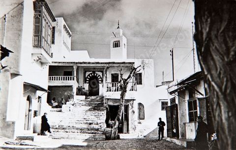 Sidi Bou Saïd Le café maure - Carte postale ancienne Tunisie
