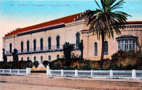 Le Palais du Bey au Bardo à Tunis - Carte postale ancienne Tunisie
