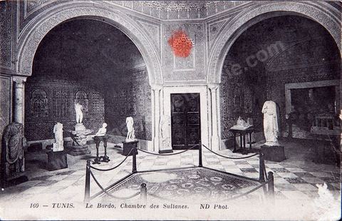 La Chambre des Sultane au musée du Bardo à Tunis - Carte postale ancienne Tunisie