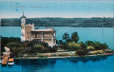 L'amirauté à Bizerte 1937 - Carte postale ancienne Tunisie