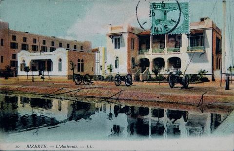 L'amirauté à Bizerte - Carte postale ancienne Tunisie