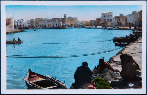 Le vieux port de Bizerte - Carte postale ancienne Tunisie