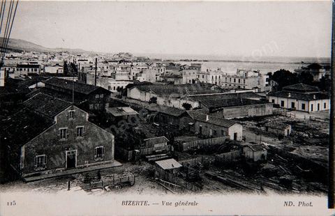 Panoramic View of Bizerte - Vintage Postcard from Tunisia