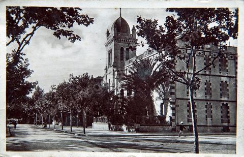 The Church of Bizerte, 1930 - Vintage Postcard from Tunisia