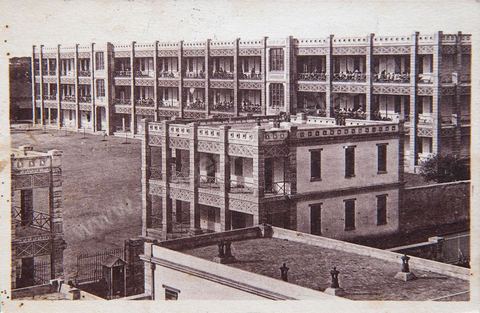 La Caserne des Zouaves - Bizerte - 1933 - Carte postale ancienne Tunisie