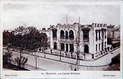 The Military Club - Bizerte - Photo by Sultan, 1933 - Vintage postcard from Tunisia