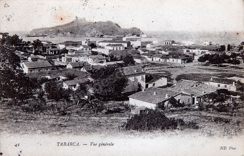 Vue générale - Tabarka - datée 1909 - Carte postale ancienne Tunisie
