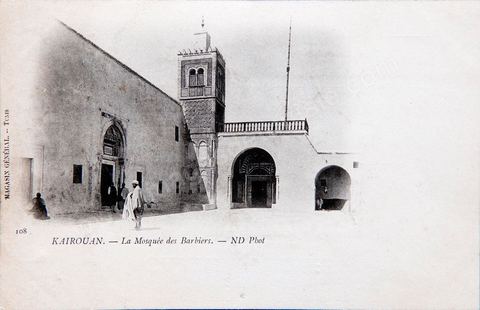 la Mosquée des Barbiers à Kairouan - Carte postale ancienne Tunisie