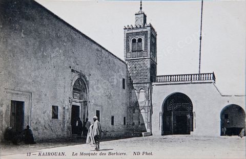 la Mosquée des Barbiers à Kairouan - Carte postale ancienne Tunisie