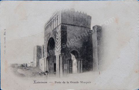 Vue générale de la Grande mosquée de Kairouan - Carte postale ancienne Tunisie