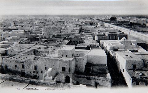 Panorama sur la ville de Kairouan - Carte postale ancienne Tunisie