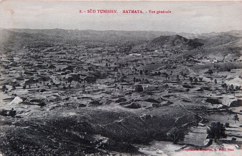 Sud tunisien - Matmata - vue générale 1919 - Carte postale ancienne Tunisie