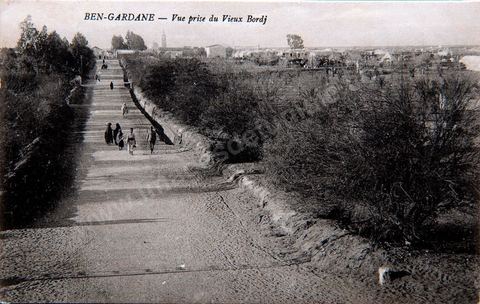 Vue de Ben Guardane prise du vieux Bordj - Carte postale ancienne Tunisie