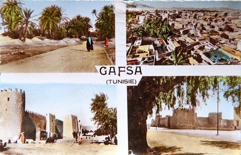 Gafsa 1955 - Carte postale ancienne Tunisie