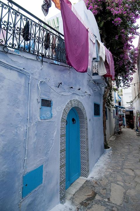 Ruelles et portes de la medina de Hammamet