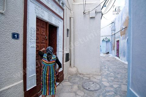 Ruelles et portes de la medina de Hammamet