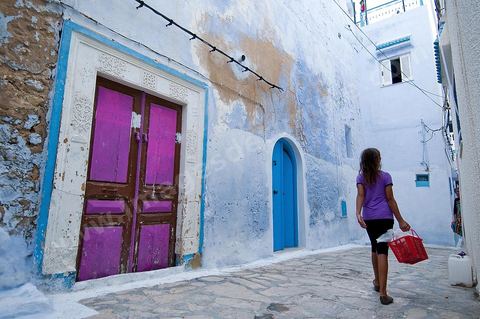 Ruelles et portes de la medina de Hammamet