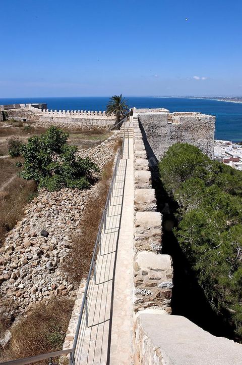 Forteresse byzantine surplombant la ville côtière de Kelibia au Cap Bon