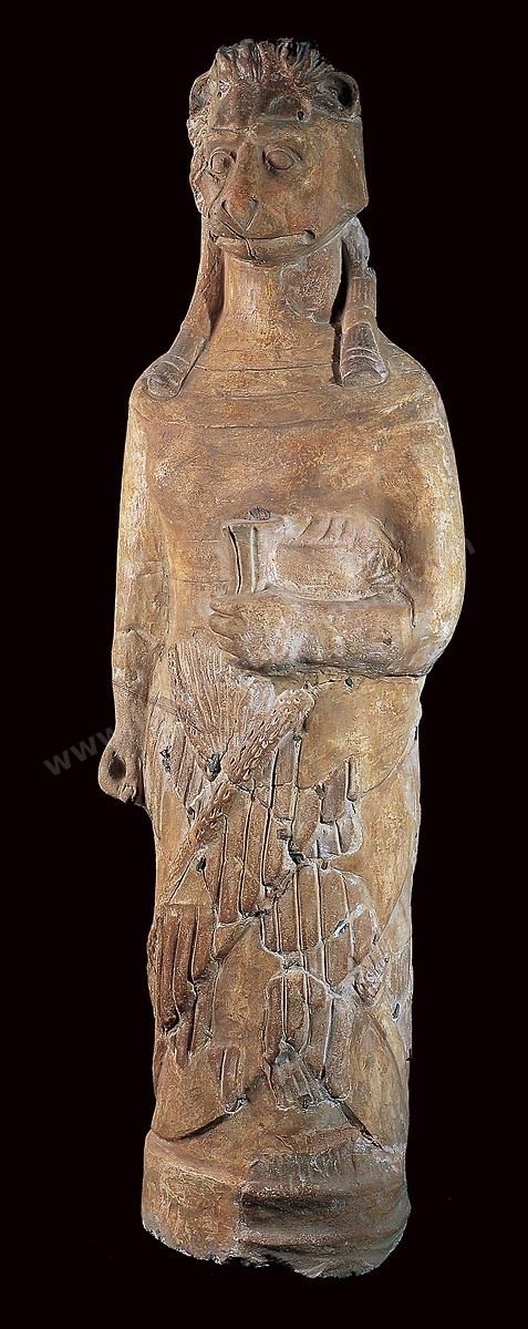 Desse leontocephale, I ap JC, Sanctuaire de Thinissut, musee de Nabeul