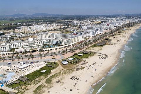 la zone touristique de Yasmine Hammamet