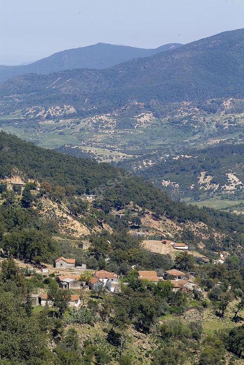 Paysage dans les montagnes de Kroumirie