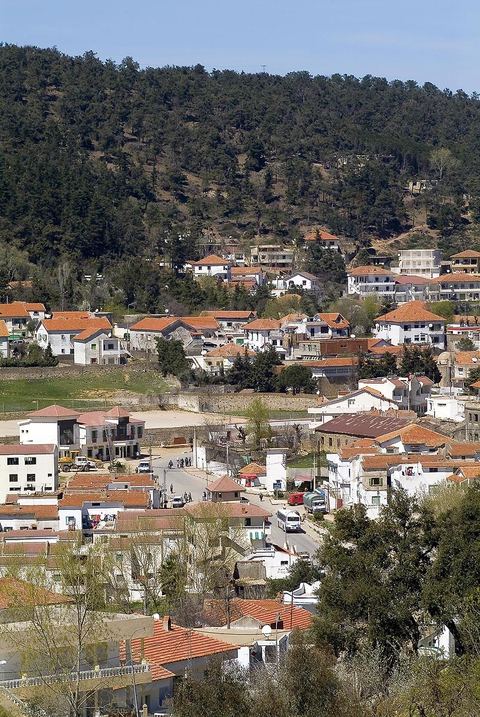 village de Ain Draham dans les montagnes de Kroumirie