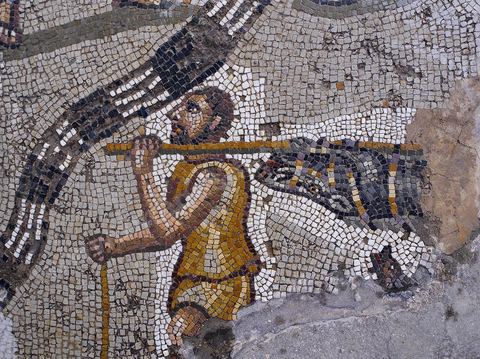 Mosaiques de la Maison de la Chasse sur le Site archéologique de Bulla Regia 