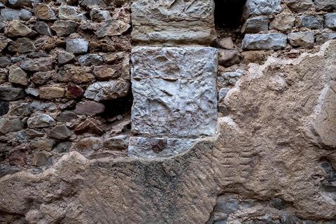 Sous-sol de la Maison d'Amphitrite dans le quartier d'habitations sur le site archéologique romain de Bulla Régia, dans le nord ouest de la Tunisie.