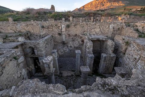 Masion du trésor sur le site archéologique romain de Bulla Régia, dans le nord ouest de la Tunisie.