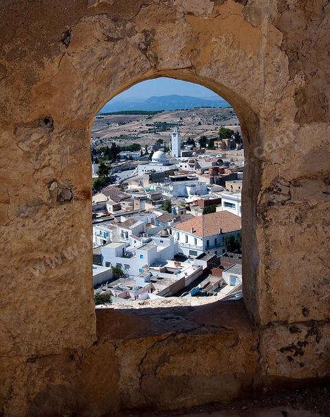 Vue sur la ville du Kef depuis la Kasbah