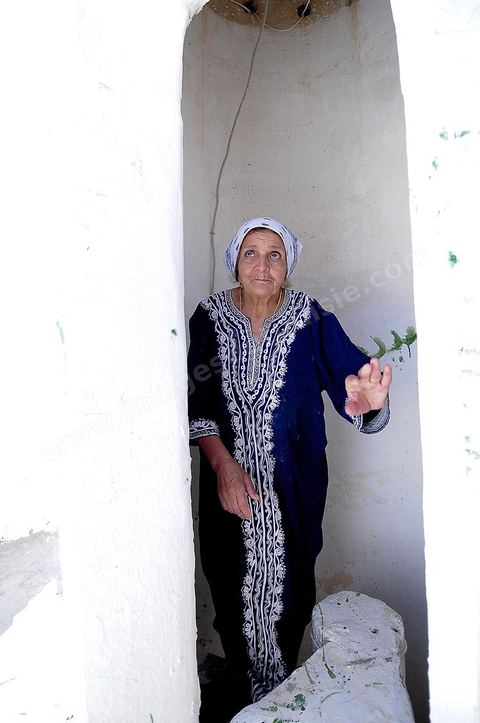 Escalier menant en haut du minaret de la mosquée  Sidi Bou Makhlouf sur le haut de la colline du Kef