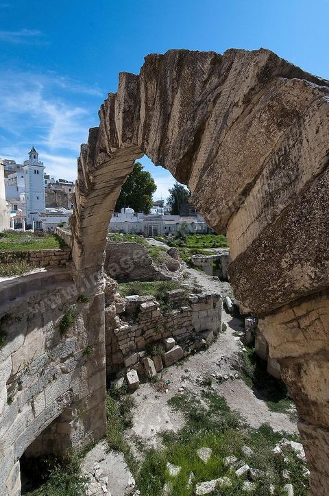 Les thermes publics romains au centre ville du Kef 