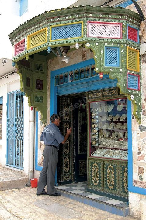 boutique de bijoutier dans la medina, Le Kef
