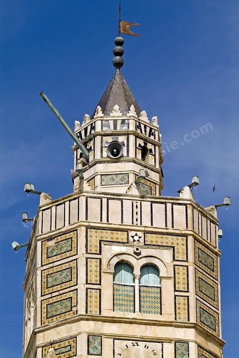 Minaret de la grande mosquée de la ville andalouse de Testour