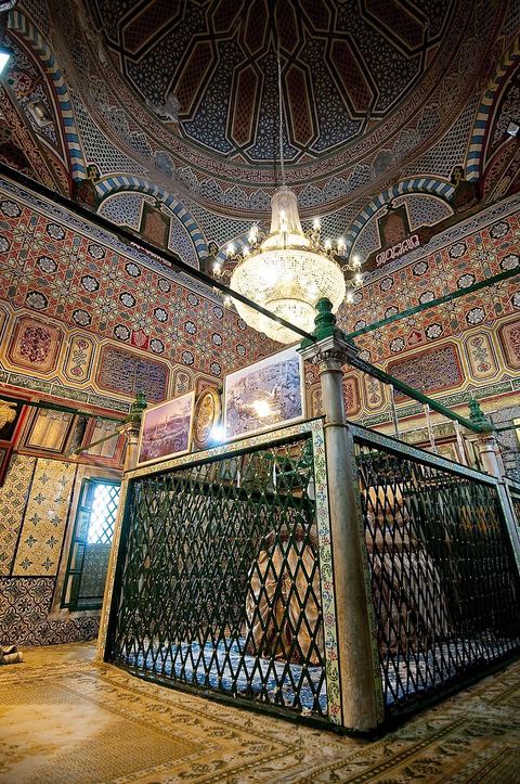 Tombeau de Abou Zama el-Balaoui, compagnon du prophète, dans la Zaouia de Sidi Sahab ou mosquée du Barbier à Kairouan