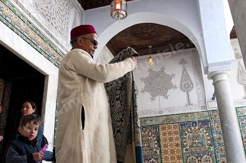Zaouia Sidi Sahab ou mosquée du barbier le jour de Mouled, fête de la naissance du Prophète